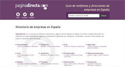 Desktop Screenshot of paginadirecta.com
