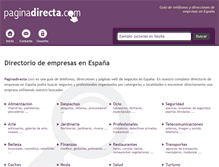 Tablet Screenshot of paginadirecta.com